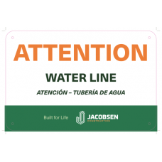 Attention Water Line Attention Water Line