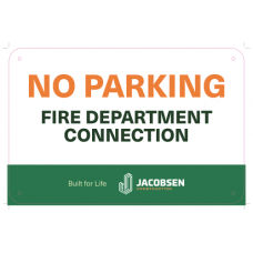 No Parking Fire Department Connection