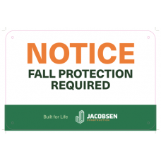 Notice Fall Protection Required